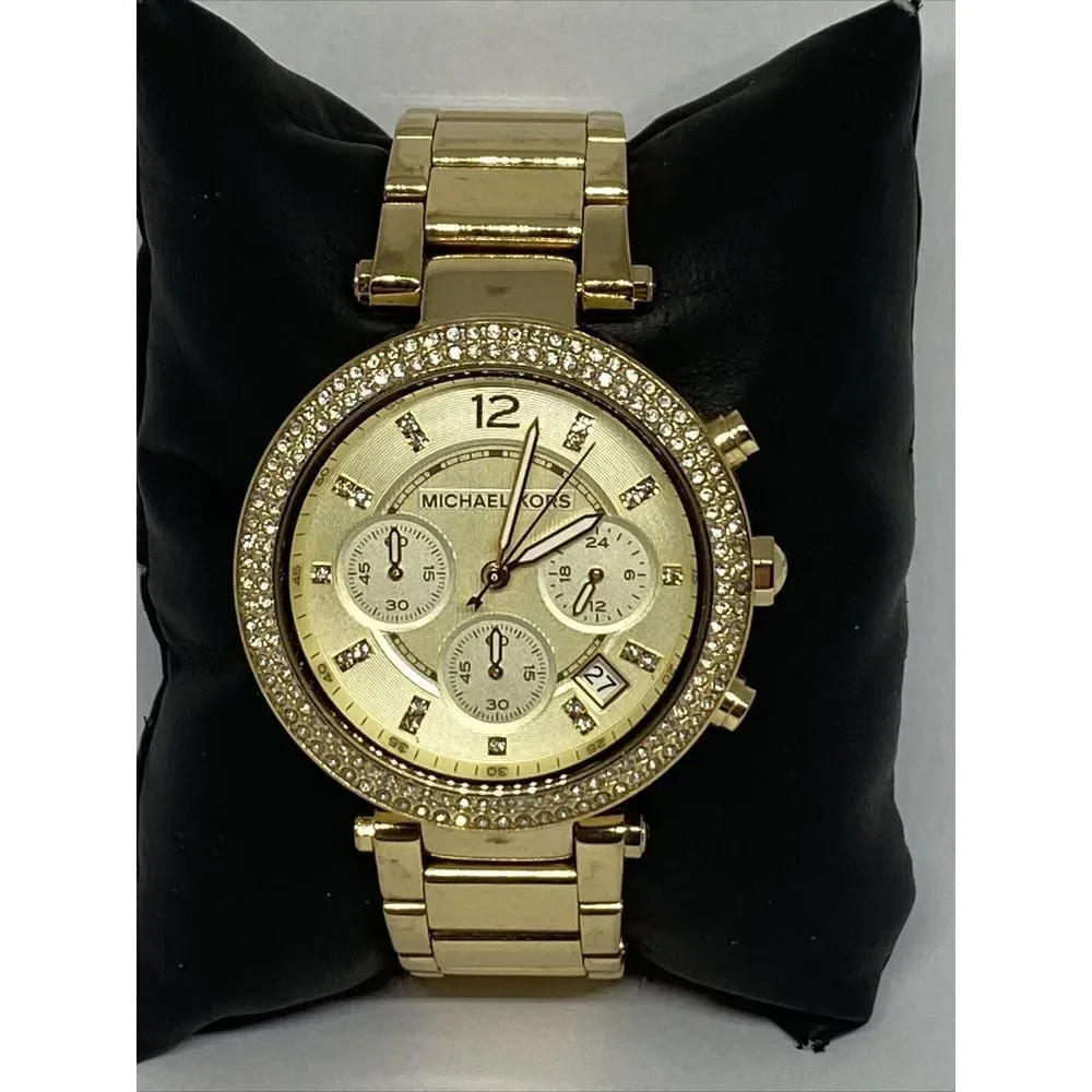 Michael Kors Parker MK5354 Women Stainless Steel Analog Dial Quartz Watch XR652 - Picture 3 of 12